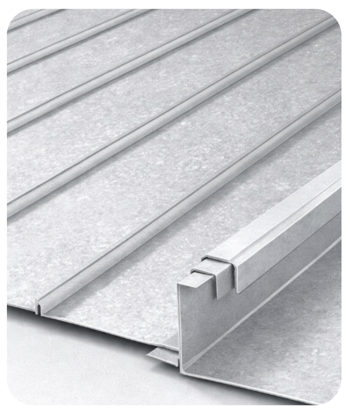 1.5in Galvalume seam profile