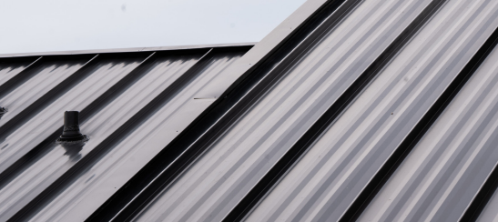 Coastal house metal roof installed
